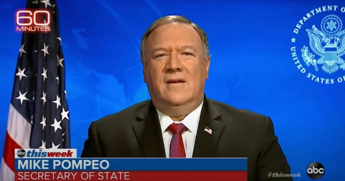 A portion of Secretary of State Mike Pompeo's interview with ABC News is aired on the CBS show "60 Minutes."