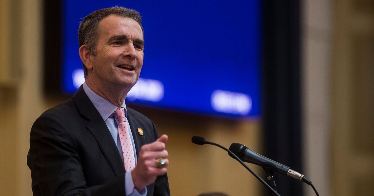 Gov. Ralph Northam delivers the State of the Commonwealth address at the Virginia State Capitol on Jan. 8, 2020, in Richmond, Virginia.