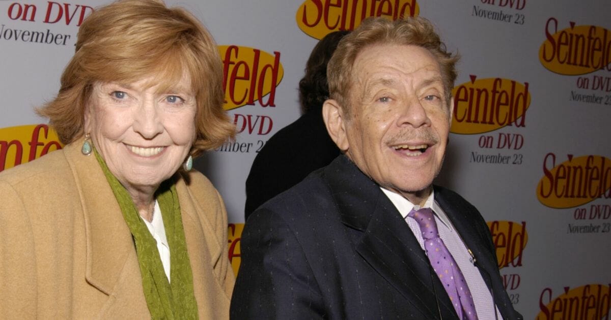 Actor Jerry Stiller and his wife, actress Anne Meara, attend a "Seinfeld" DVD release party at the Rainbow Room in New York City's Rockefeller Center on Nov. 17, 2004.