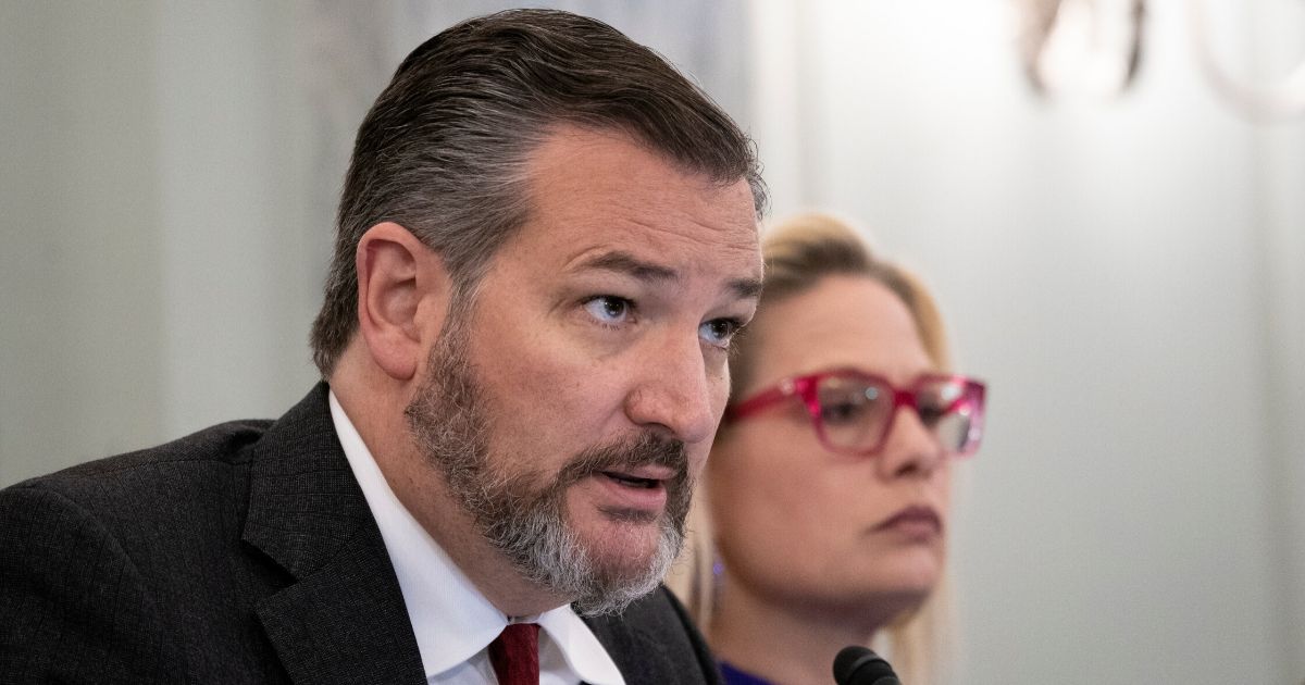 GOP Texas Sen. Ted Cruz speaks in the Russell Senate Office Building on March 4, 2020, in Washington, D.C.