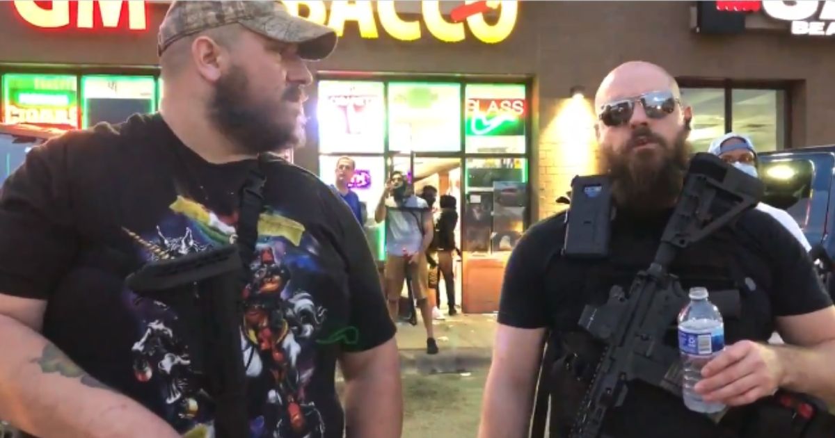 Armed citizens look to fend off looters in Minneapolis.