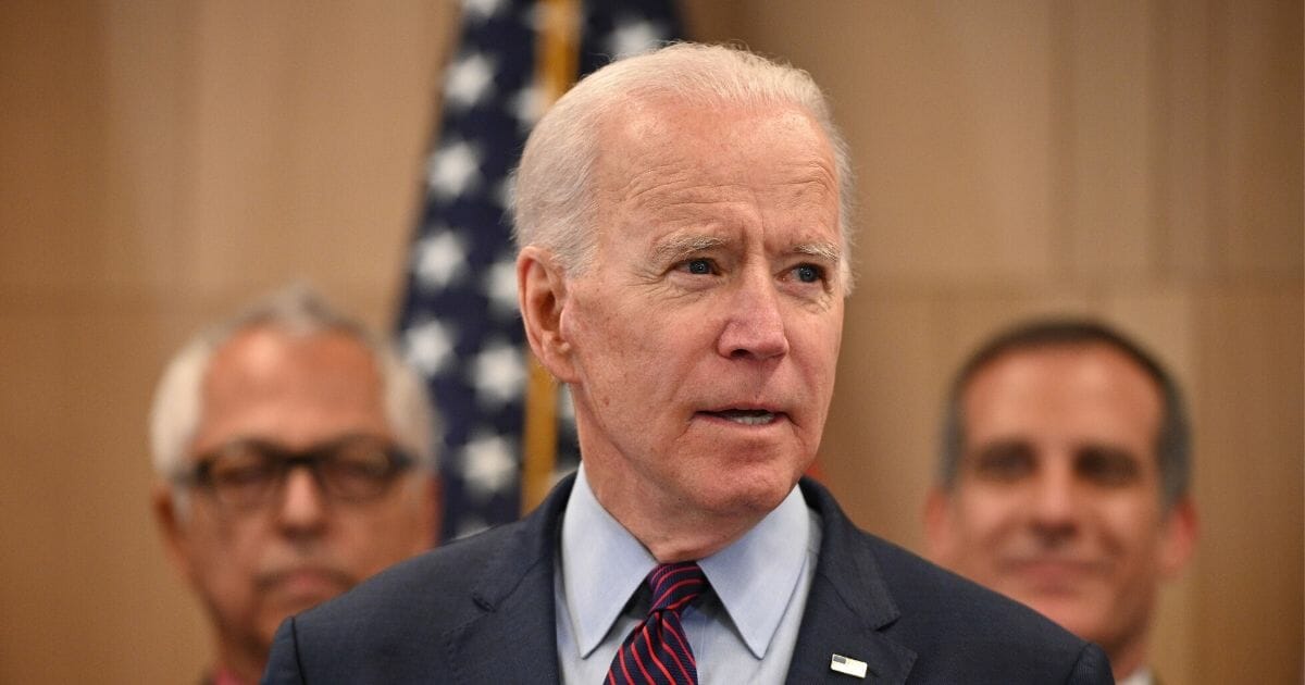Former Vice President Joe Biden, the presumptive Democratic nominee for president, delivers remarks in Los Angeles on March 4, 2020.