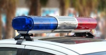 The top of a police car.