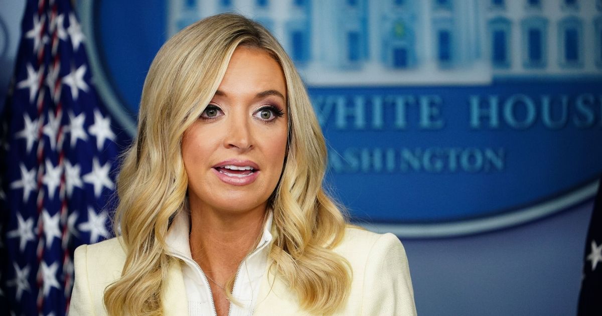 White House press secretary Kayleigh McEnany speaks to the media on May 22, 2020, in the Brady Briefing Room of the White House in Washington, D.C.