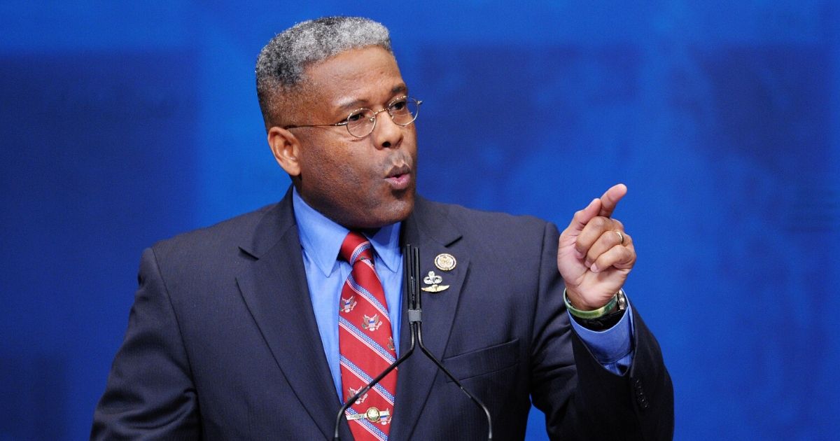 Then-Rep. Allen West addresses the Conservative Political Action Conference in 2012 in Washington.