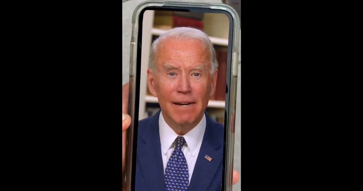 Former Vice President Joe Biden, now the presumptive Democratic presidential nominee, appears in a TikTok promotional video in partnership with The Washington Post.
