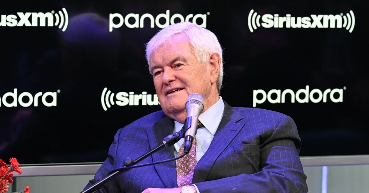 Former Speaker of the House Newt Gingrich visits SiriusXM's The Catholic Channel at SiriusXM Studios on Oct. 22, 2019, in New York City.