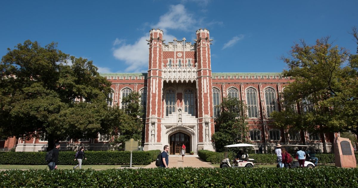 The Bizzell Memorial Library on the campus of the University of Oklahoma in Norman, Oklahoma.