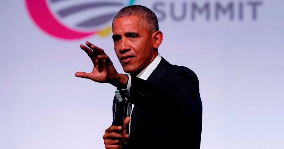 Former President Barack Obama speaks at the Obama Foundation Summit in Chicago on Oct. 31, 2017.