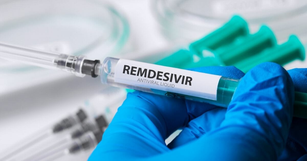 The drug remdesivir is seen in the stock image above.