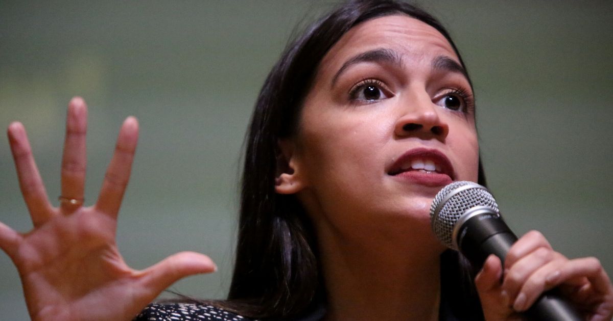Democratic Rep. Alexandria Ocasio-Cortez of New York speaks during a Green New Deal forum in the Queens borough of New York City on Dec. 14, 2019.