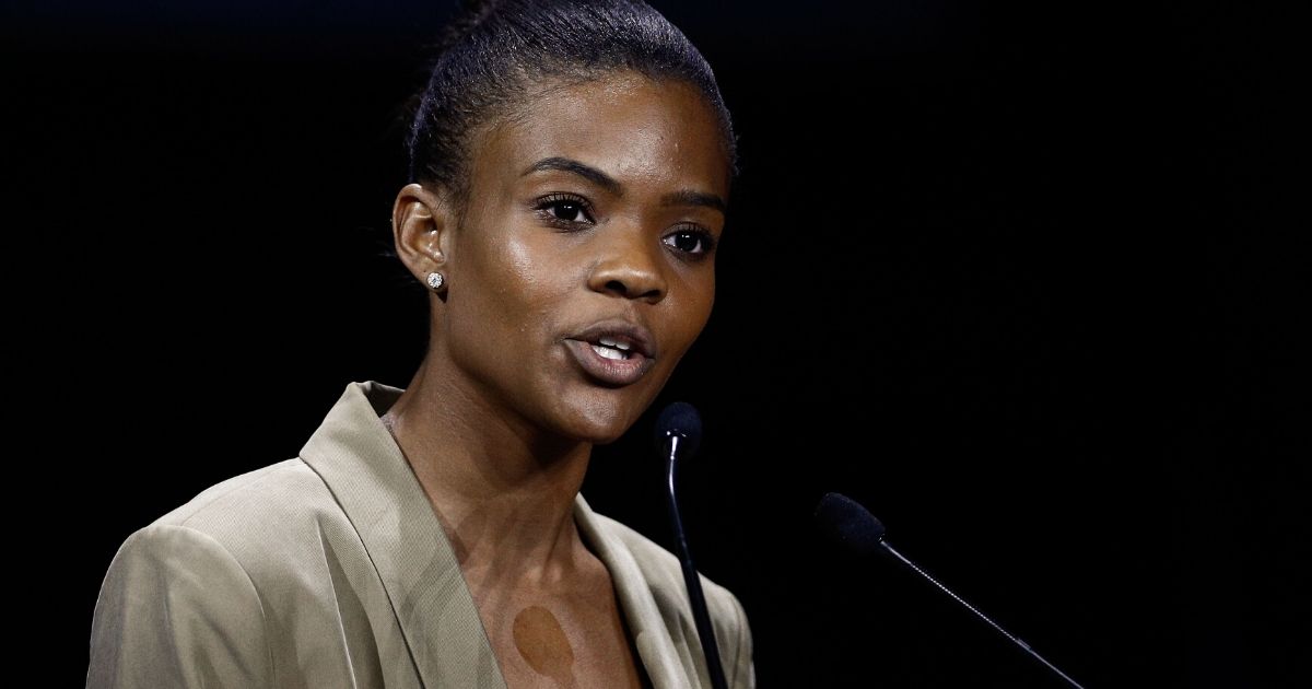 Candace Owens delivering a speech