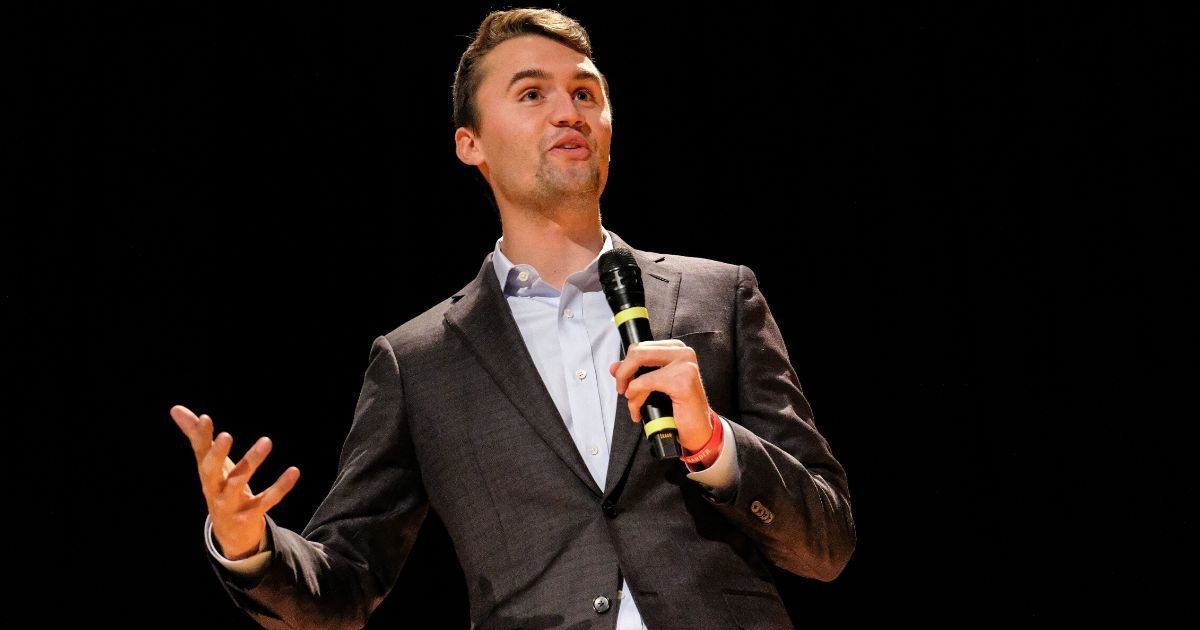 Charlie Kirk speaks at Culture War Turning Point USA event at Ohio State University in Columbus, Ohio, on Oct. 29, 2019.