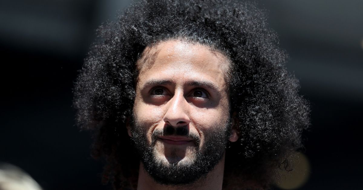 Former San Francisco 49er Colin Kaepernick watches the 2019 U.S. Open at the USTA Billie Jean King National Tennis Center on Aug. 29, 2019, in Queens borough of New York City.