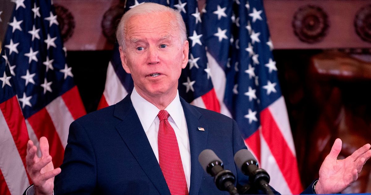 Former vice president and Democratic presidential candidate Joe Biden speaks about the unrest across the country from Philadelphia City Hall on June 2, 2020, in Philadelphia, Pennsylvania.