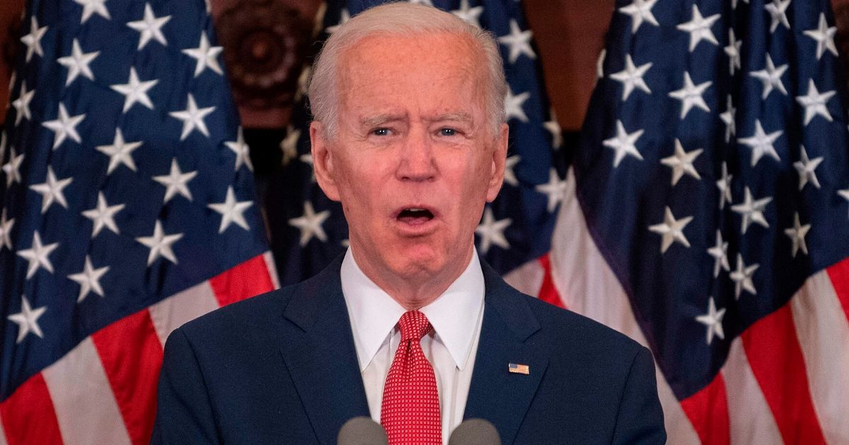 Presumptive Democratic presidential nominee Joe Biden speaks about the unrest across the country at Philadelphia City Hall on June 2, 2020.