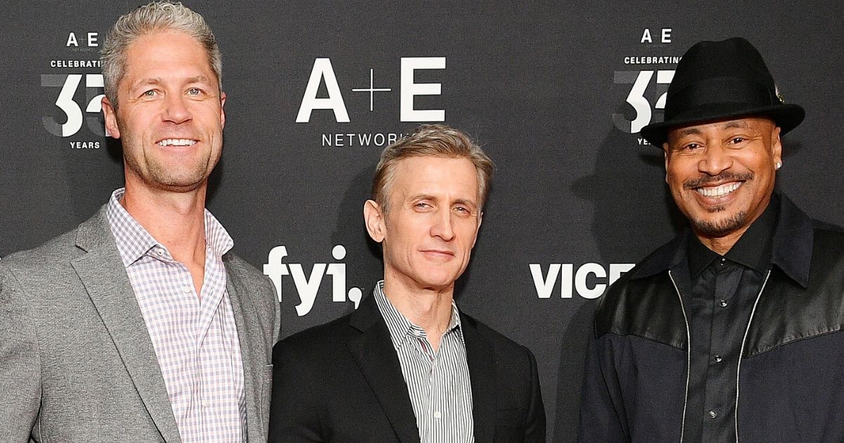 "Live PD" hosts Sgt. Sean Larkin, Dan Abrams and Tom Morris Jr. attend an A&E network event at Lincoln Center in New York City on March 27, 2019.