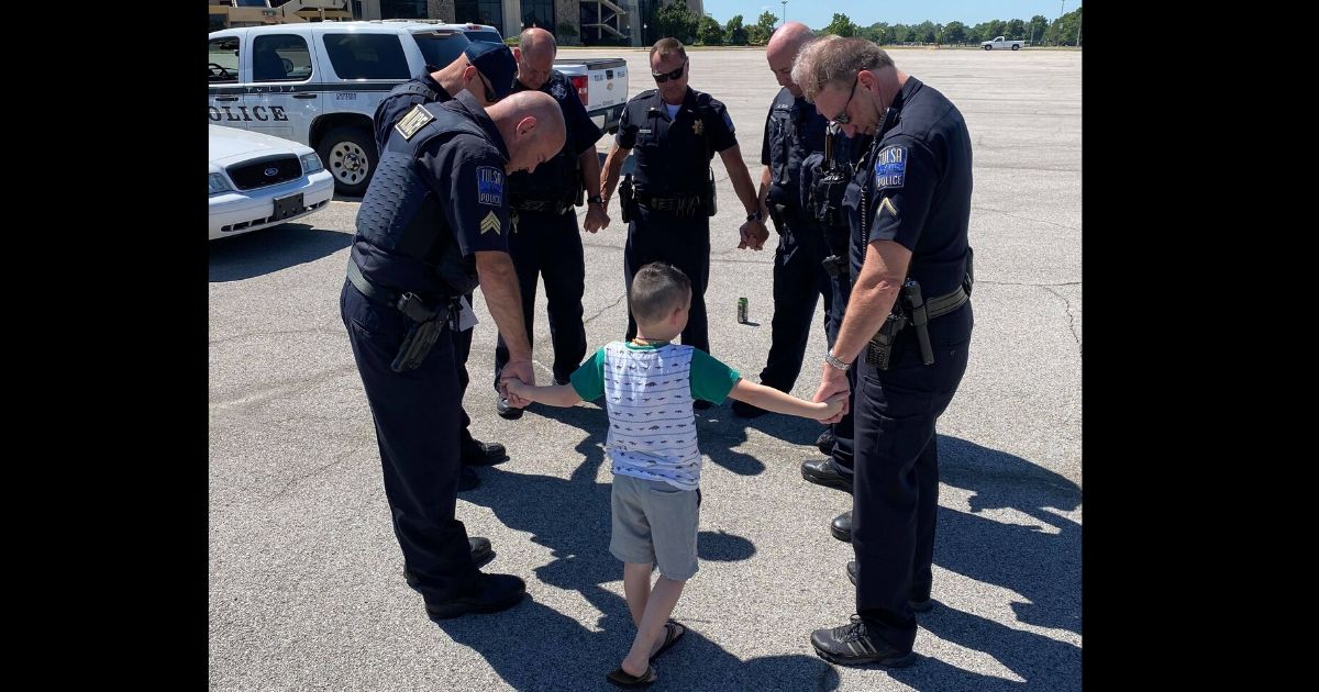 As racially charged protests and riots continued to rock the nation last week in light of the officer-involved death of George Floyd, one Oklahoma boy was hard at work helping to calm hearts and minds in his community.
