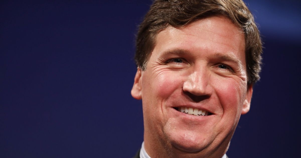 Fox News host Tucker Carlson speaks during the National Review Institute's Ideas Summit at the Mandarin Oriental Hotel on March 29, 2019, in Washington, D.C.