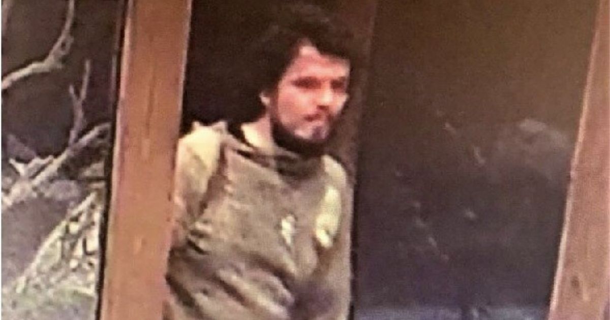 This image taken from a surveillance camera and provided by the San Luis Obispo County Sheriff's Office shows a suspect believed to be responsible for a shooting that took place in Paso Robles, California, on the morning of June 10, 2020. Authorities say a sheriff's deputy was shot in the head in an "ambush" attack by a gunman intent on harming or killing police. The shooter opened fire on a police station.
