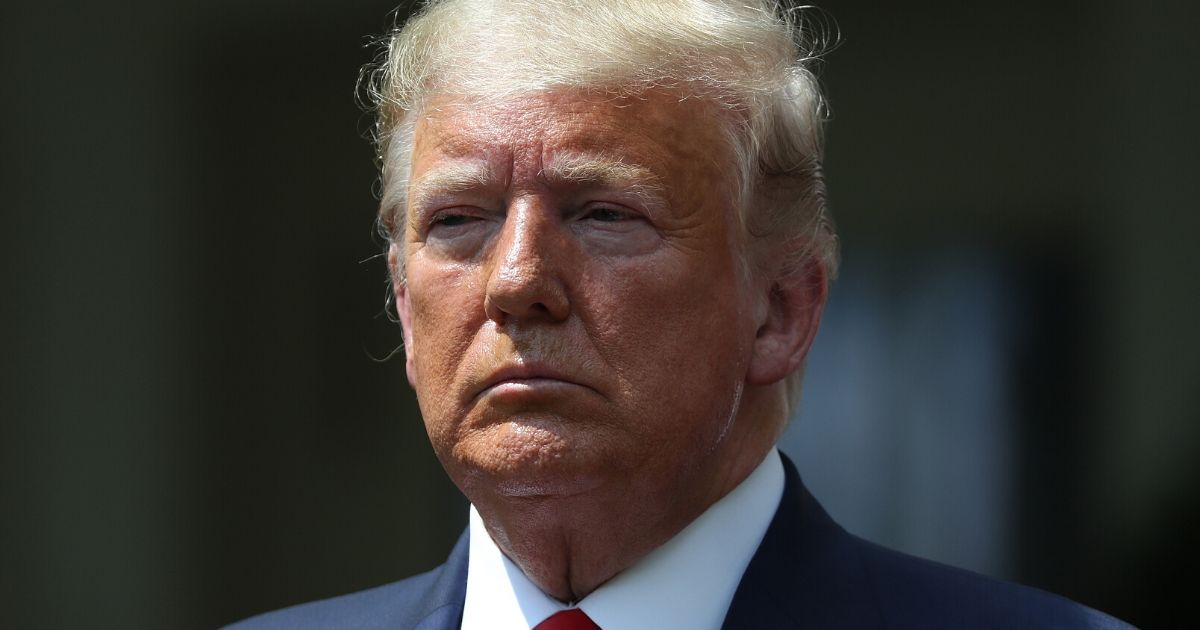 President Donald Trump participates in a news conference in the Rose Garden at the White House on June 5, 2020, in Washington, D.C.