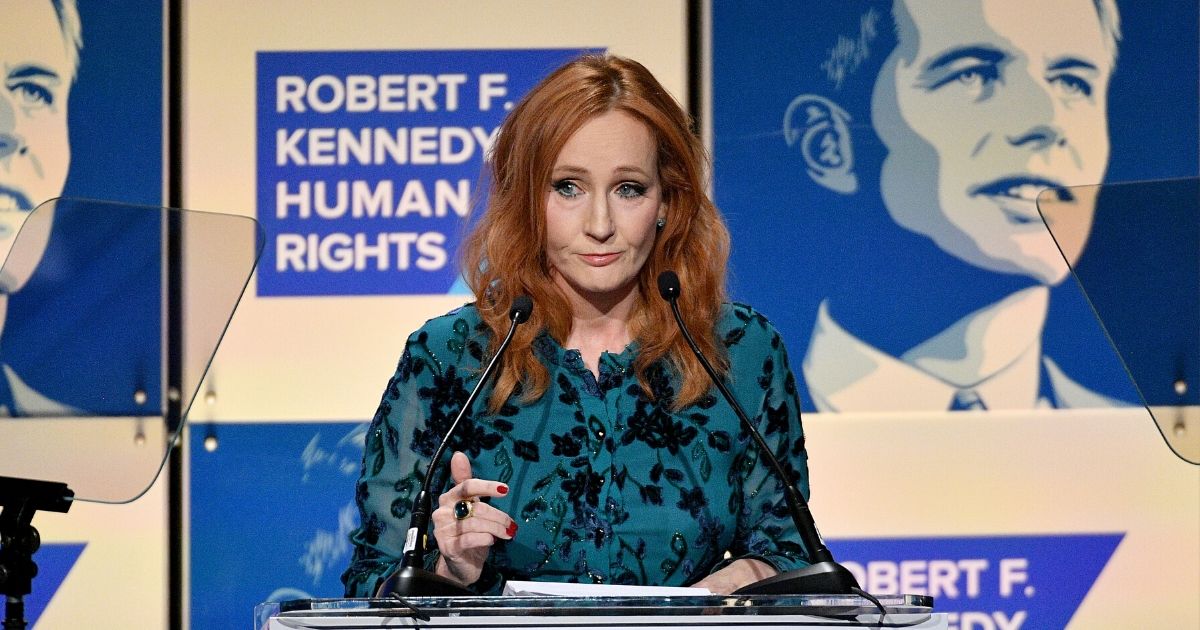 Author J.K. Rowling speaks onstage at the 2019 RFK Ripple of Hope Awards at New York Hilton Midtown on Dec. 12, 2019, in New York City.
