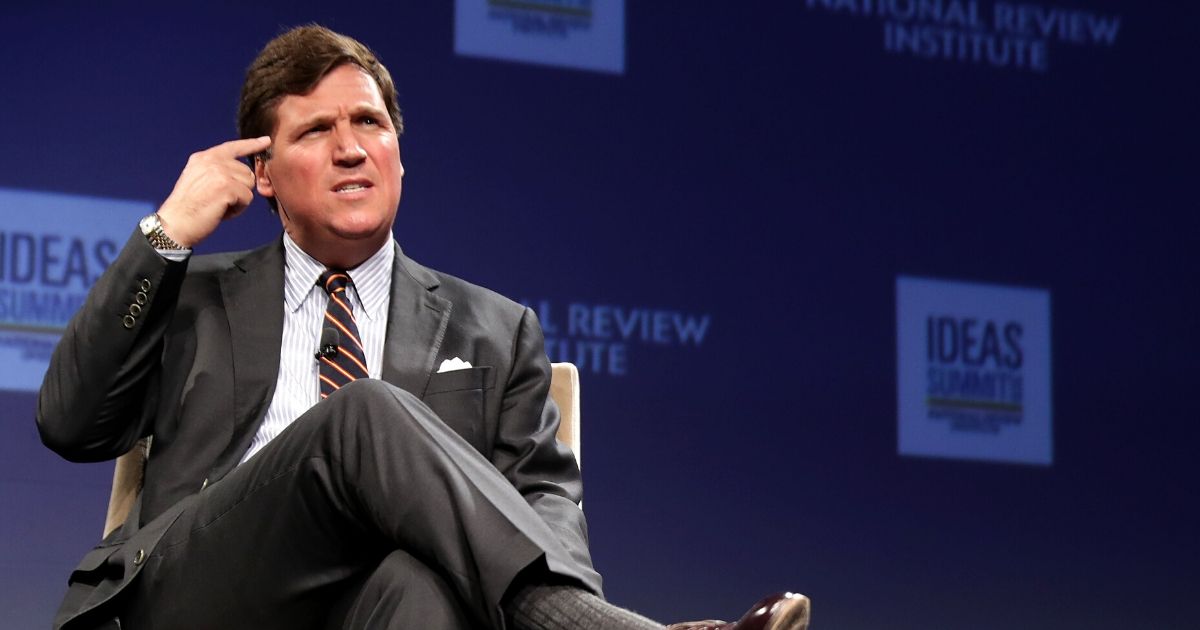 Fox News host Tucker Carlson discusses "Populism and the Right" during the National Review Institute's Ideas Summit at the Mandarin Oriental Hotel on March 29, 2019, in Washington, D.C.