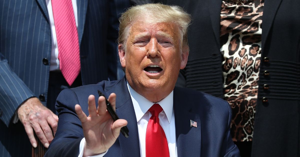 President Donald Trump speaks during a news conference in the Rose Garden at the White House on June 5, 2020, in Washington, D.C.