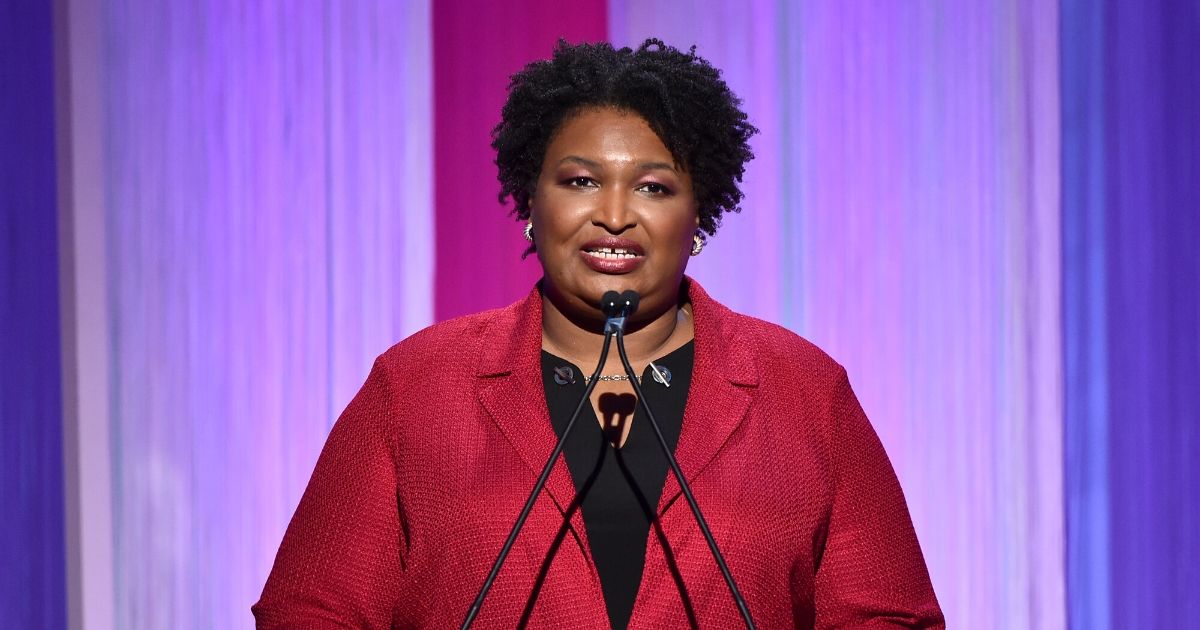 Failed Georgia gubernatorial candidate Stacey Abrams speaks onstage during The Hollywood Reporter's Power "100 Women in Entertainment" event at Milk Studios on Dec. 11, 2019, in Hollywood, California.