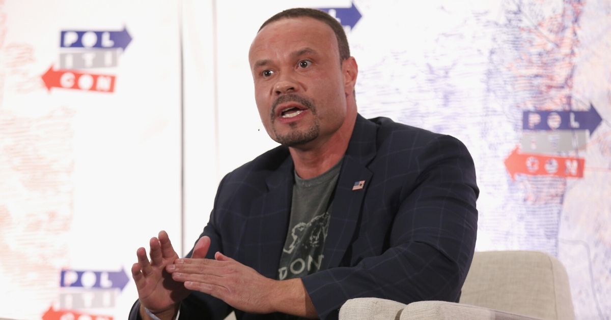 Conservative commentator Dan Bongino speaks onstage during Politicon 2018 at the Los Angeles Convention Center on Oct. 21, 2018, in Los Angeles.