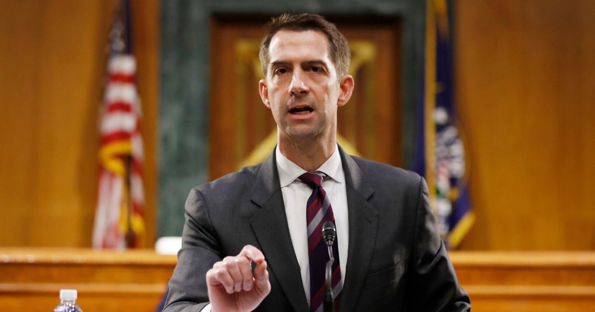 U.S. Sen. Tom Cotton, pictured in a May 5 file photo,