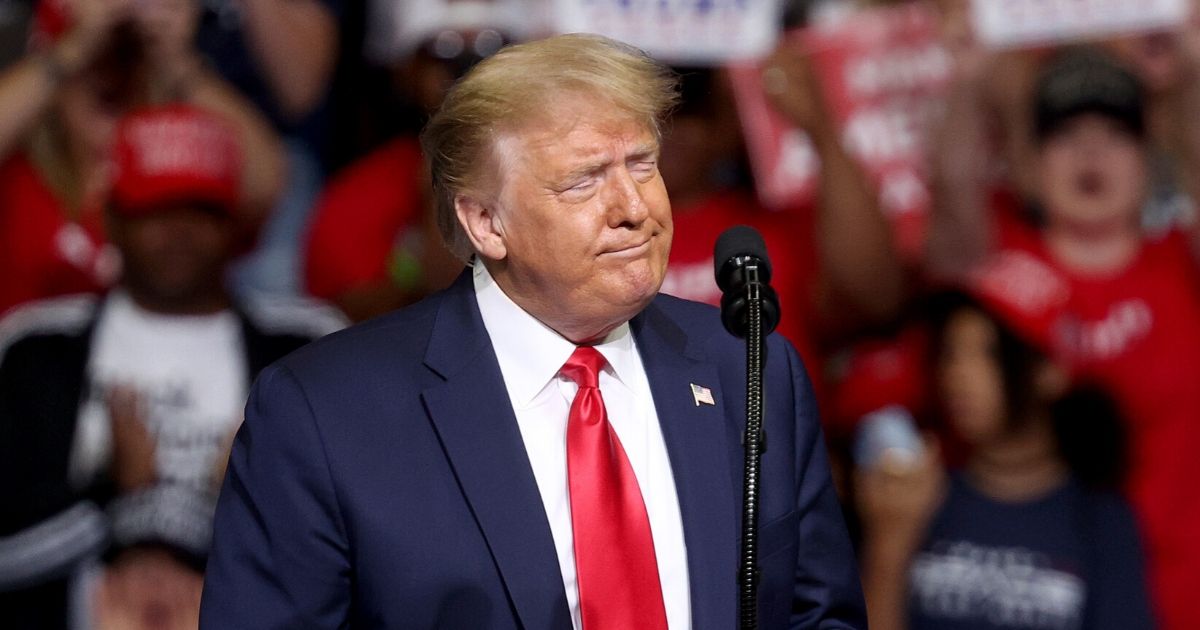 President Donald Trump arrives at a campaign rally at the BOK Center on June 20, 2020, in Tulsa, Oklahoma.