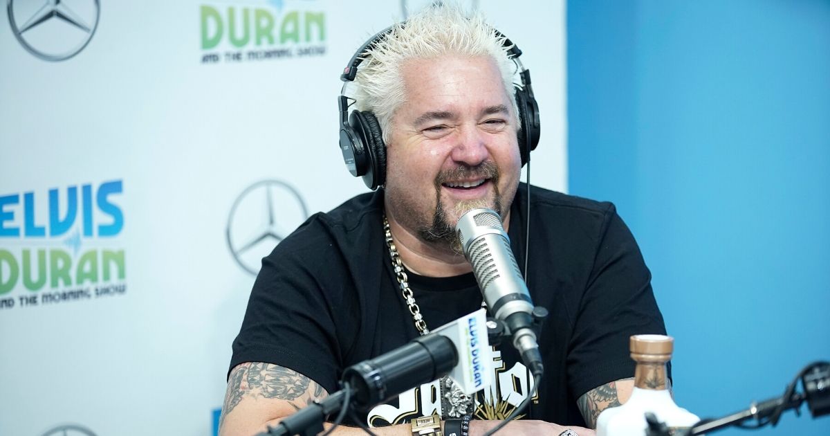 Chef Guy Fieri visits "The Elvis Duran Z100 Morning Show" at Z100 Studio on Feb. 26, 2020, in New York City.