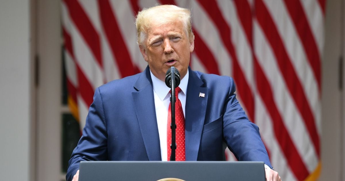 President Donald Trump speaks at the White House Rose Garden on June 16, 2020.