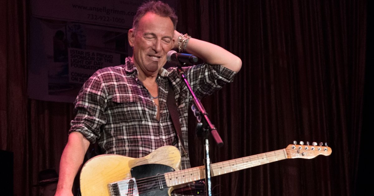 Bruce Springsteen makes a surprise appearance at the Paramount Theatre in Asbury Park, New Jersey, on Jan. 18, 2020.