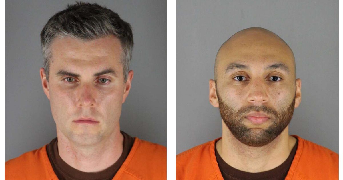 In these handouts provided by the Hennepin County Sheriff’s Office, former Minneapolis police officers Thomas Lane and J. Alexander Keung pose for mugshots after being charged with aiding and abetting second-degree murder in the death of George Floyd.