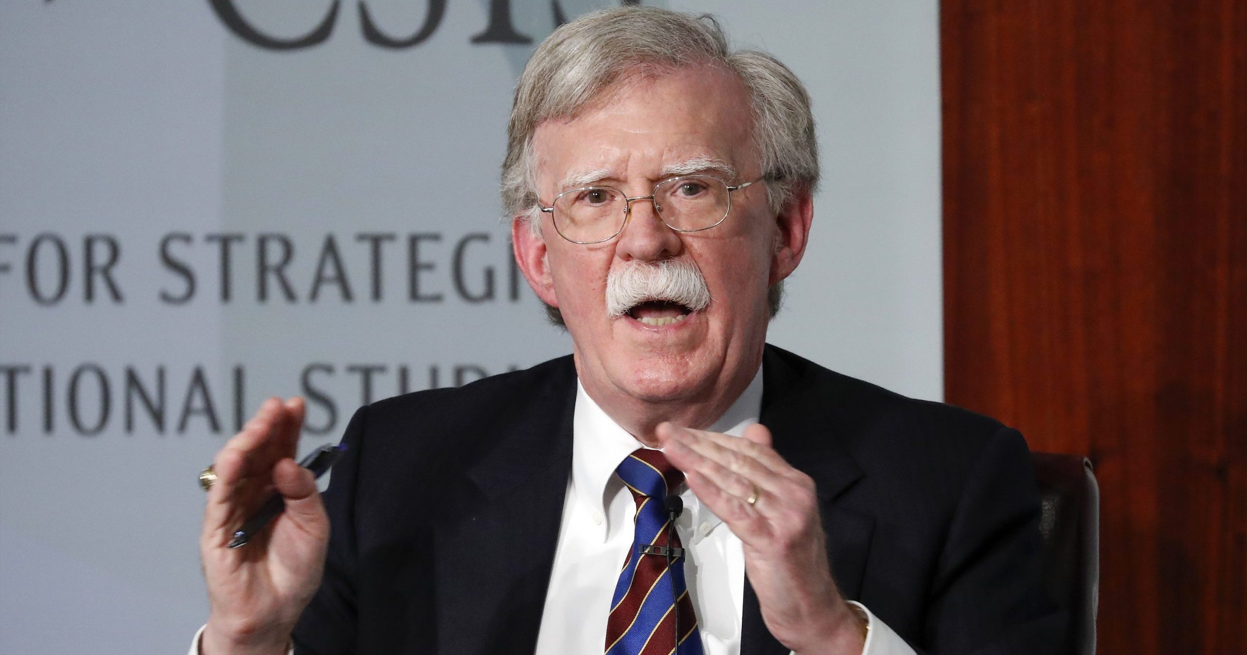 In this Sept. 30, 2019, file photo, former national security adviser John Bolton speaks at the Center for Strategic and International Studies in Washington, D.C.