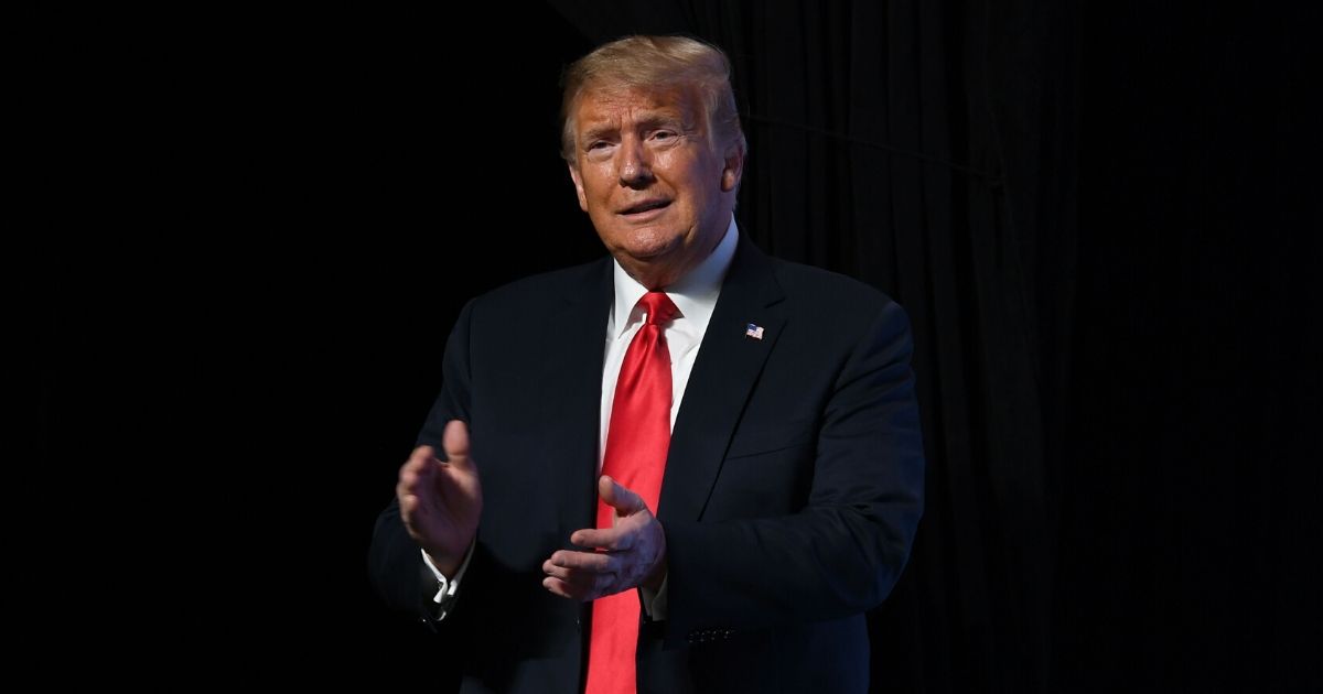 President Donald Trump speaks at a Students for Trump event at the Dream City Church in Phoenix, Arizona, on June 23, 2020.