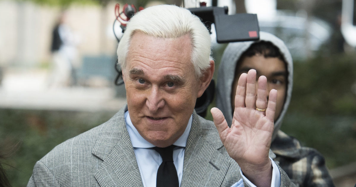 Roger Stone arrives at federal court