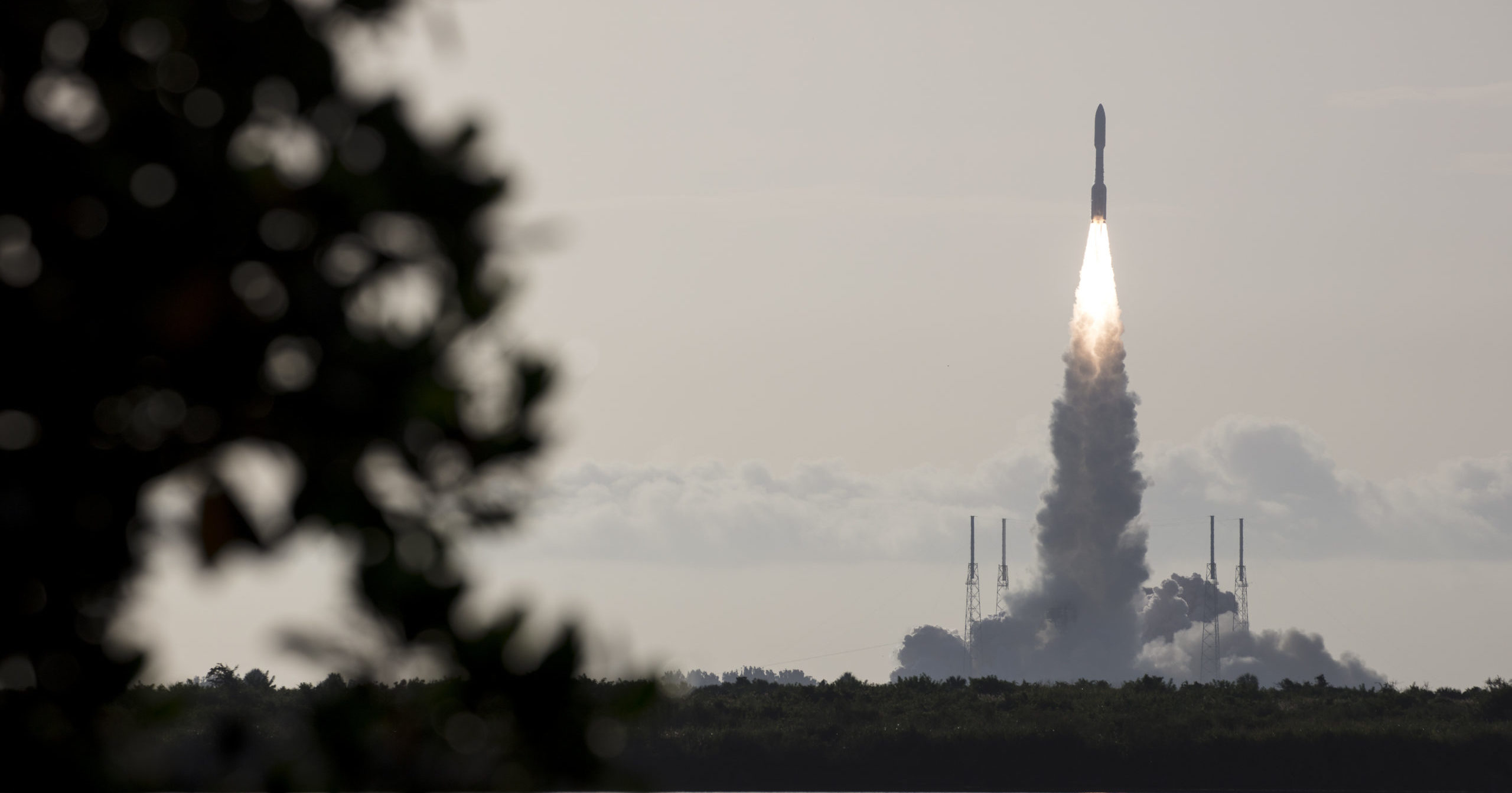 In this photo provided by NASA, an Atlas V rocket blasts off at the Cape Canaveral Air Force Station on July 30, 2020, in Cape Canaveral, Florida. The launch of NASA's Perseverance is the first step in an ambitious project to bring the first Martian rock samples back to Earth to be analyzed for evidence of life.