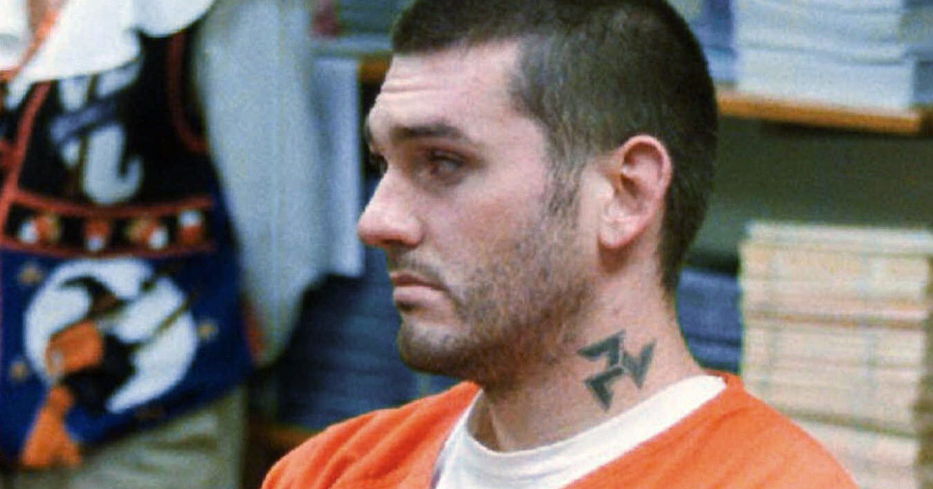 In this Oct. 31 1997, file photo, Daniel Lewis Lee waits for his arraignment hearing n the Pope County Detention Center in Russellville, Arkansas. On July 7, 2020, family members of Lee's victims asked a federal judge to delay his execution, saying the coronavirus pandemic puts them at risk if they travel to attend it.