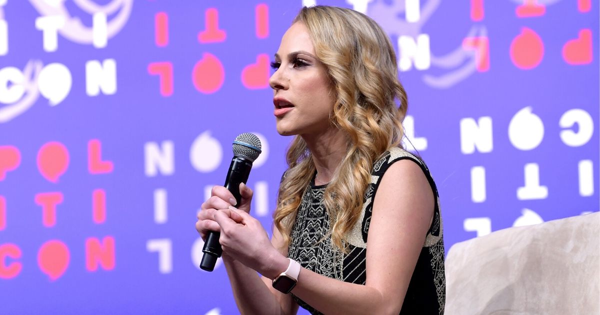 Ana Kasparian speaks onstage during the 2019 Politicon at Music City Center on Oct. 26, 2019, in Nashville, Tennessee.