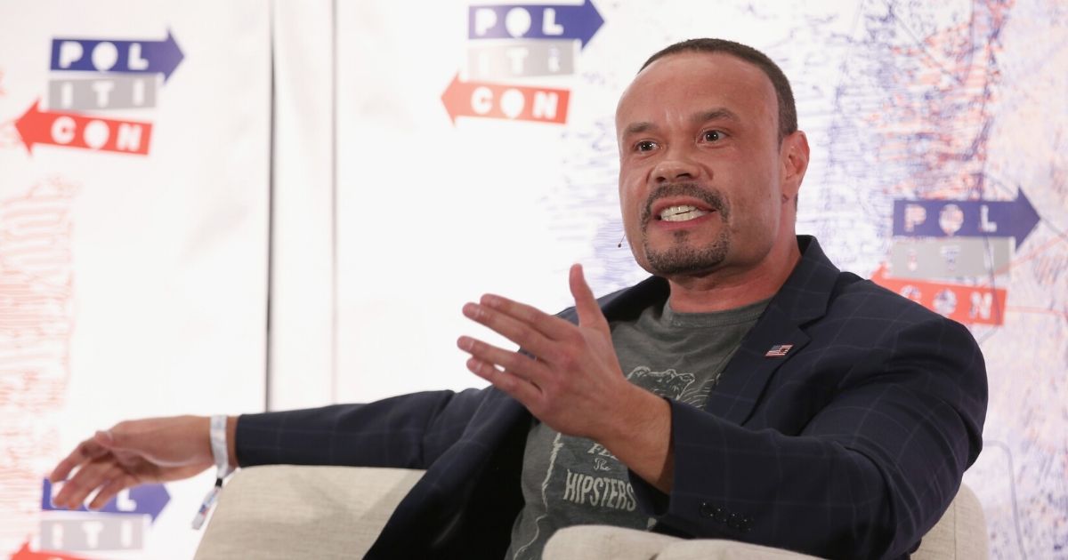 Dan Bongino speaks onstage during Politicon 2018 at Los Angeles Convention Center on Oct. 21, 2018, in L.A., California