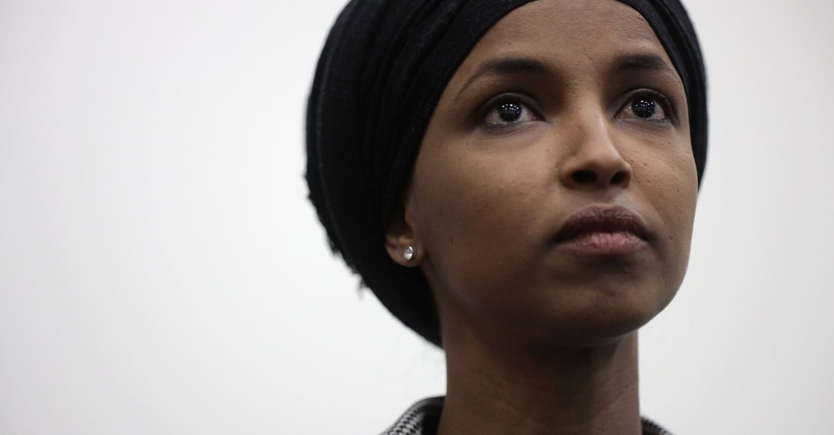 Democratic Minnesota Rep. Ilhan Omar listens during a news conference Dec. 5, 2019, on Capitol Hill in Washington, D.C.