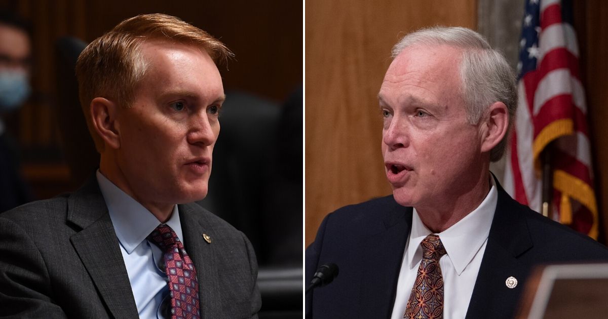 Republican Sens. James Lankford of Oklahoma, right, and Ron Johnson of Wisconsin want to tweak the movement to add Juneteenth to the list of federal holidays, and -- in the spirit of deal-making Washington -- have proposed a swap.