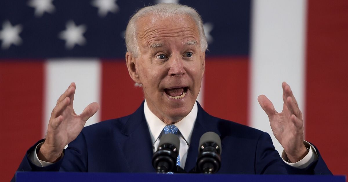 Presumptive Democratic presidential nominee Joe Biden speaks June 30, 2020, in Wilmington, Delaware.