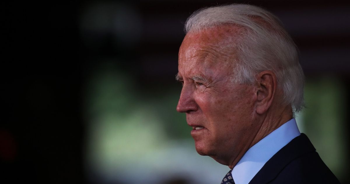 Presidential candidate Joe Biden delivers remarks in Pennsylvania on July 9, 2020.
