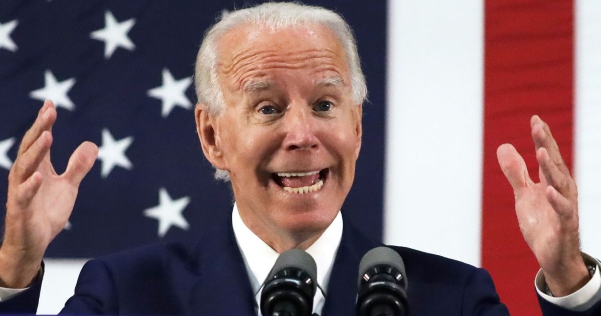 Democratic presidential candidate former Vice President Joe Biden speaks during a campaign event June 30, 2020, at Alexis I. Dupont High School in Wilmington, Delaware.