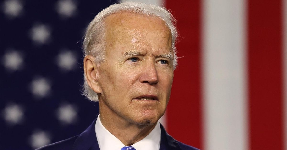 Democratic presidential candidate Joe Biden speaks at the Chase Center in Wilmington, Delaware, on July 14, 2020.