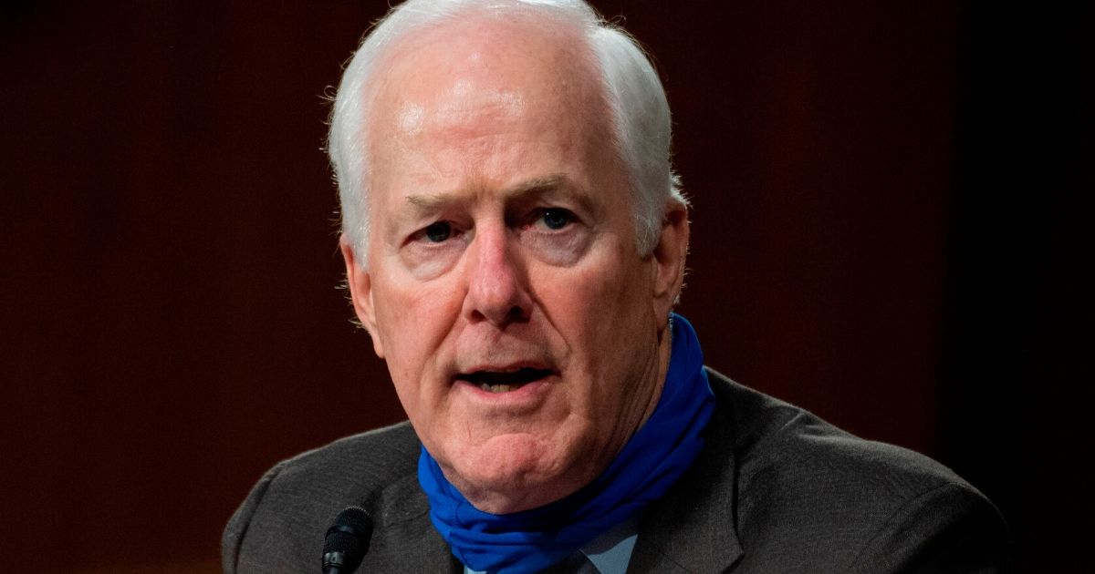 Republican Sen. John Cornyn of Texas speaks during a Senate Finance Committee hearing at the Capitol in Washington on June 2, 2020.